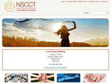 Tablet Screenshot of nscct.ca